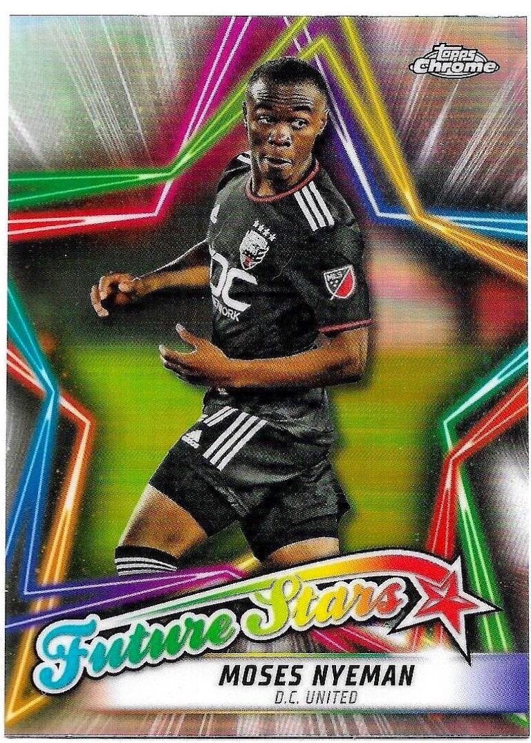 Moses Nyeman #FS-12 Soccer Cards 2022 Topps Chrome MLS Future Stars