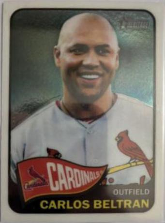 Carlos Beltran #43 Baseball Cards 2014 Topps Heritage Chrome