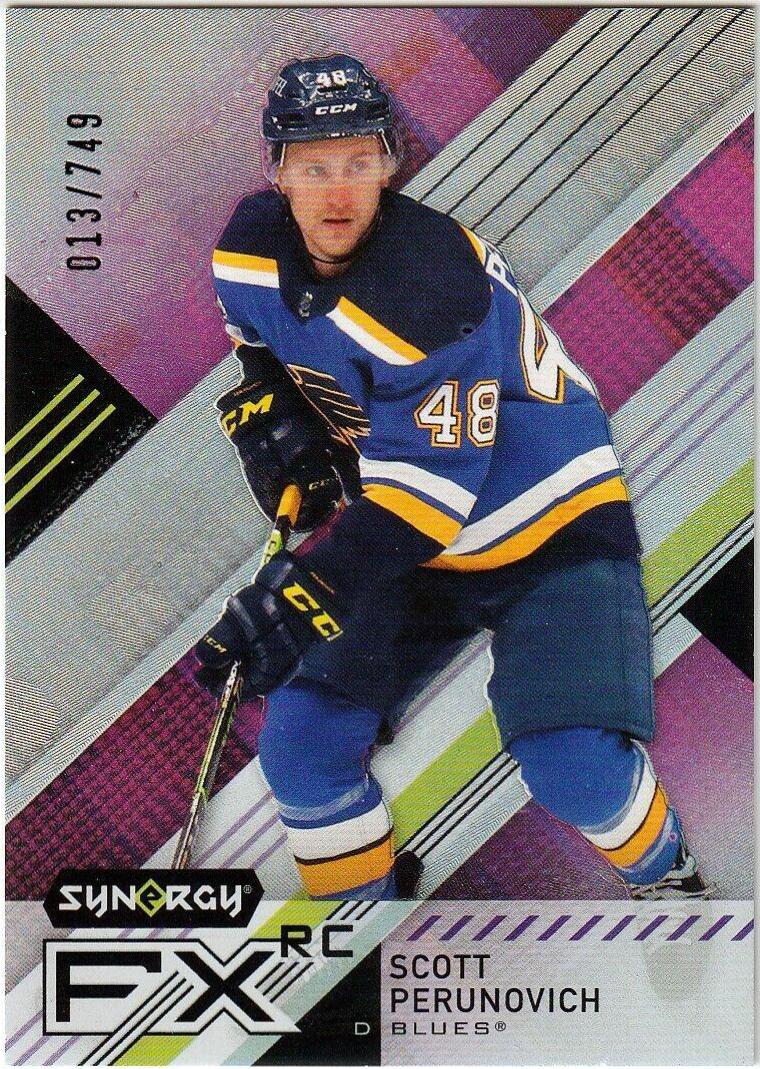 Scott Perunovich #FXR-SC 2021 Upper Deck Synergy Fx Rookies Hockey