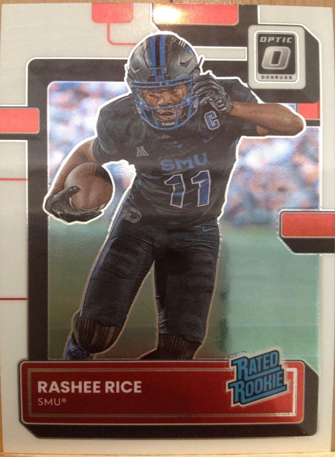 Rashee Rice #24 Football Cards 2023 Panini Chronicles Draft Picks Donruss Optic Rated Rookie