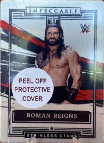 Roman Reigns #11 Wrestling Cards 2022 Panini Impeccable WWE Stainless Stars