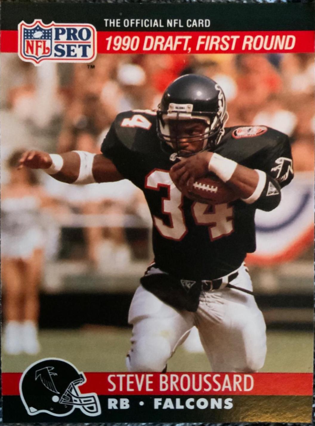 Steve Broussard #688 Football Cards 1990 Pro Set