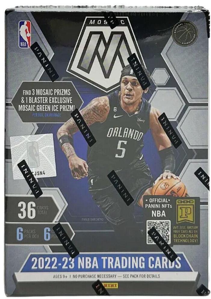 Blaster Box Basketball Cards 2022 Panini Mosaic