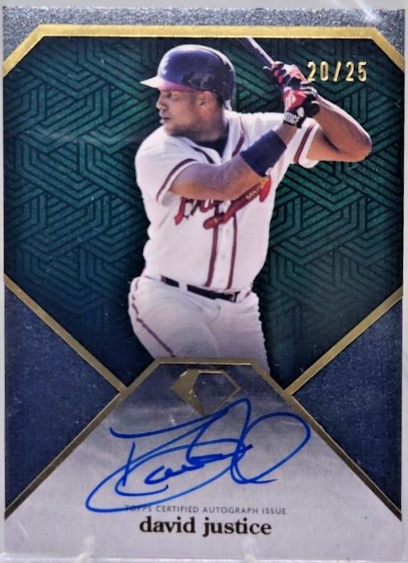 David Justice #DIA-DJ Baseball Cards 2024 Topps Diamond Icons Autograph Diamond Icons
