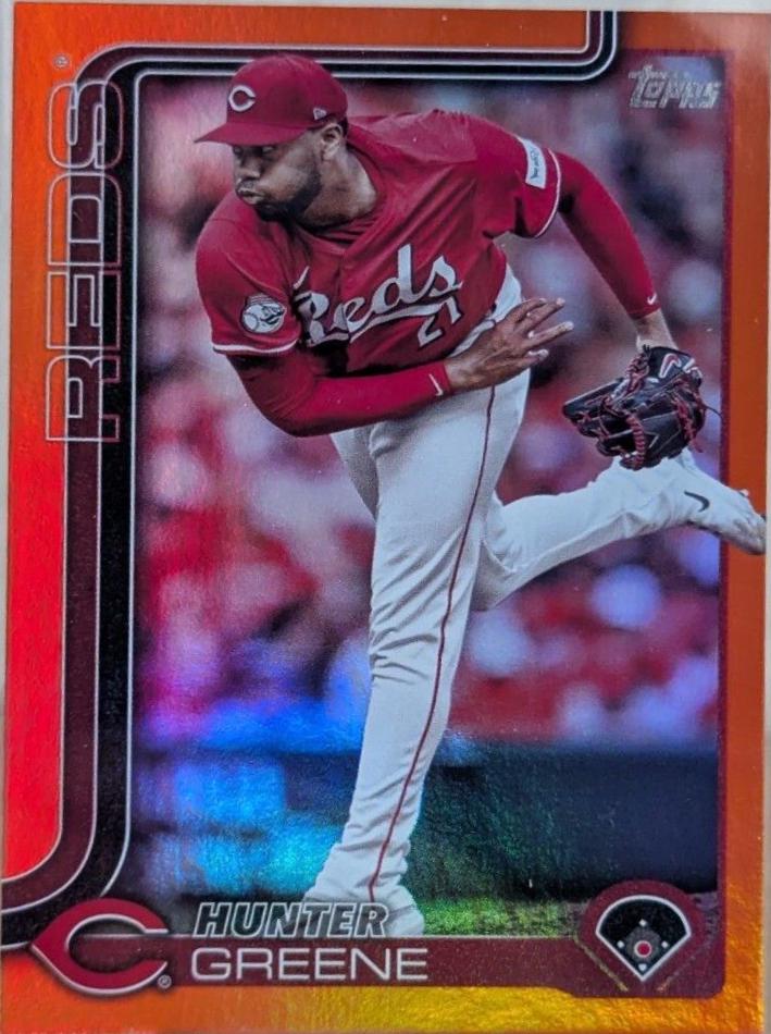 Hunter Greene [Orange Foil] (2025 Topps)
