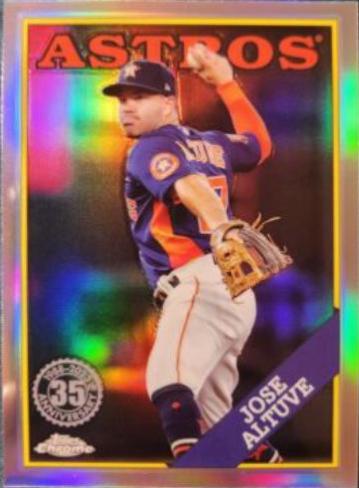 Jose Altuve #88CU-13 Baseball Cards 2023 Topps Chrome Update 1988