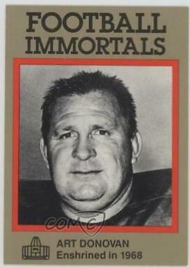 Art Donovan #25 Football Cards 1985 Football Immortals