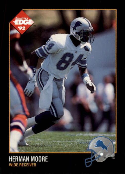 Herman Moore #49 Football Cards 1992 Collector's Edge