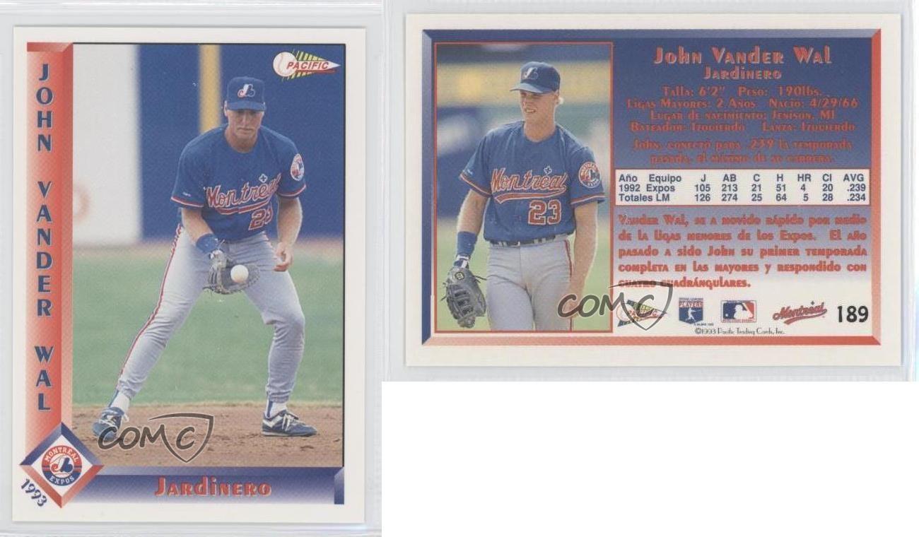 John Vander Wal #189 1993 Pacific Spanish Baseball
