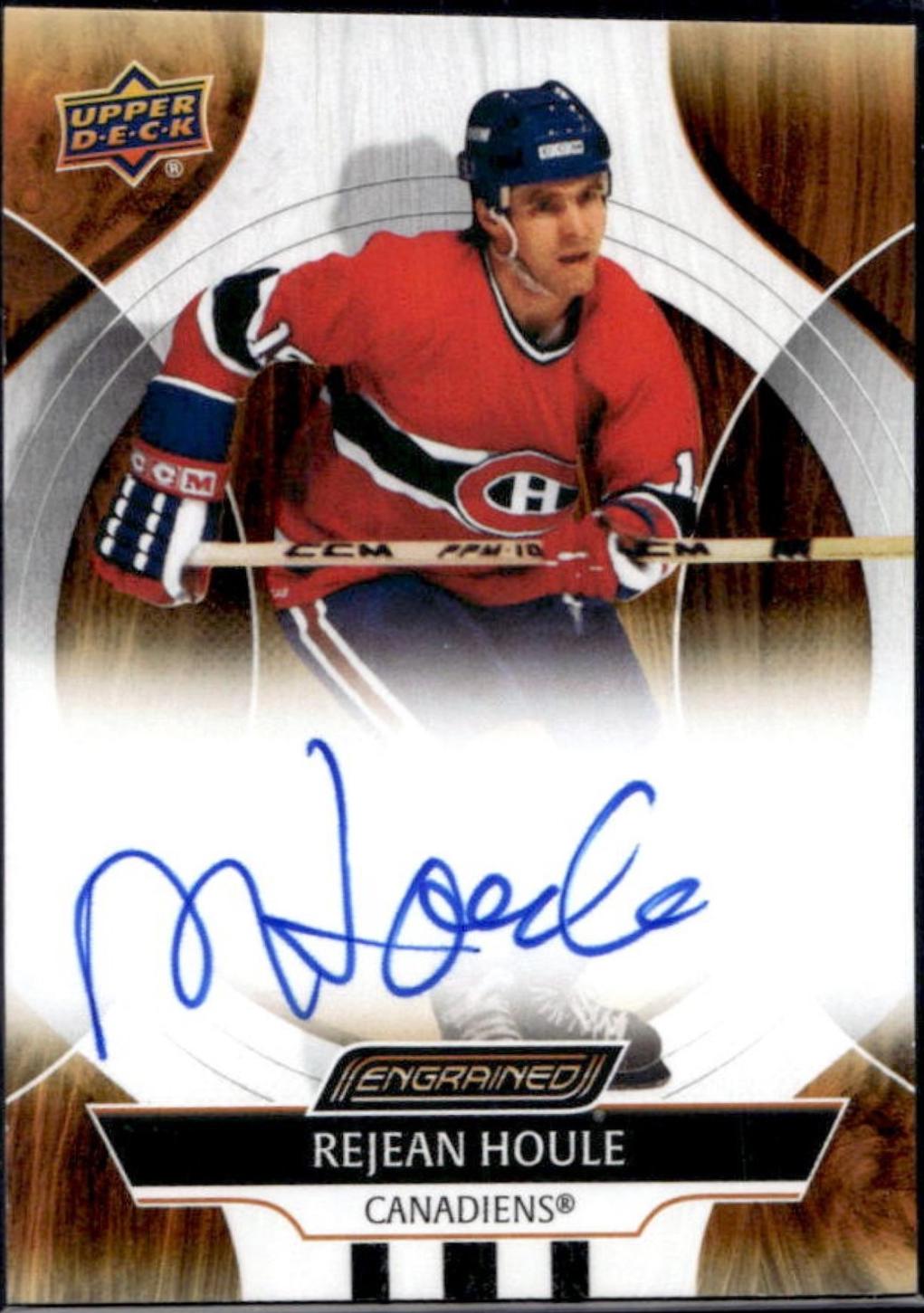 Rejean Houle #CA-JZ 2024 Upper Deck Engrained Icons Autograph Hockey