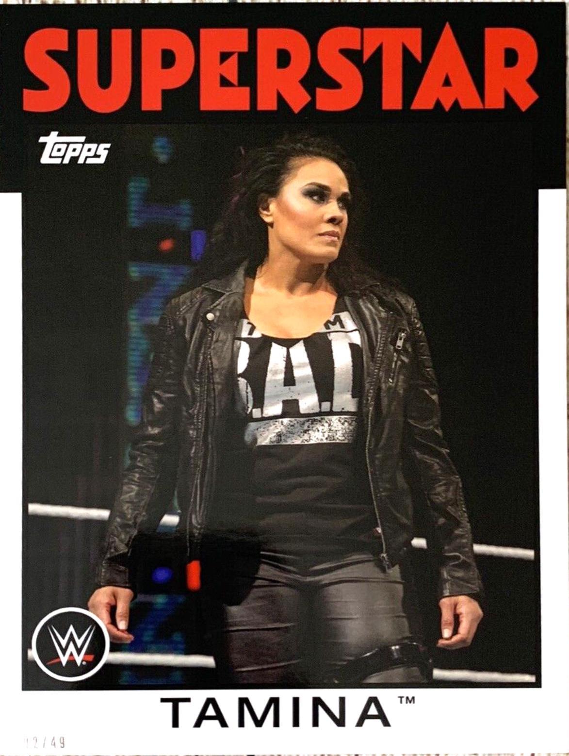 Tamina #55 Wrestling Cards 2016 Topps WWE Heritage