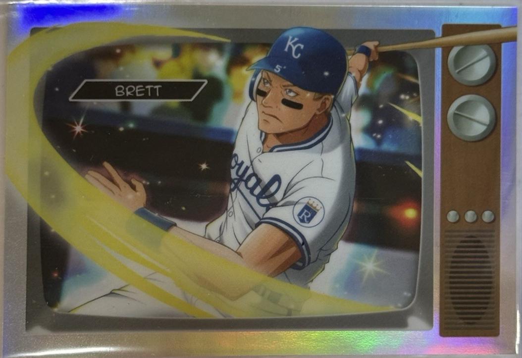 George Brett #BA-13 Baseball Cards 2025 Bowman Anime