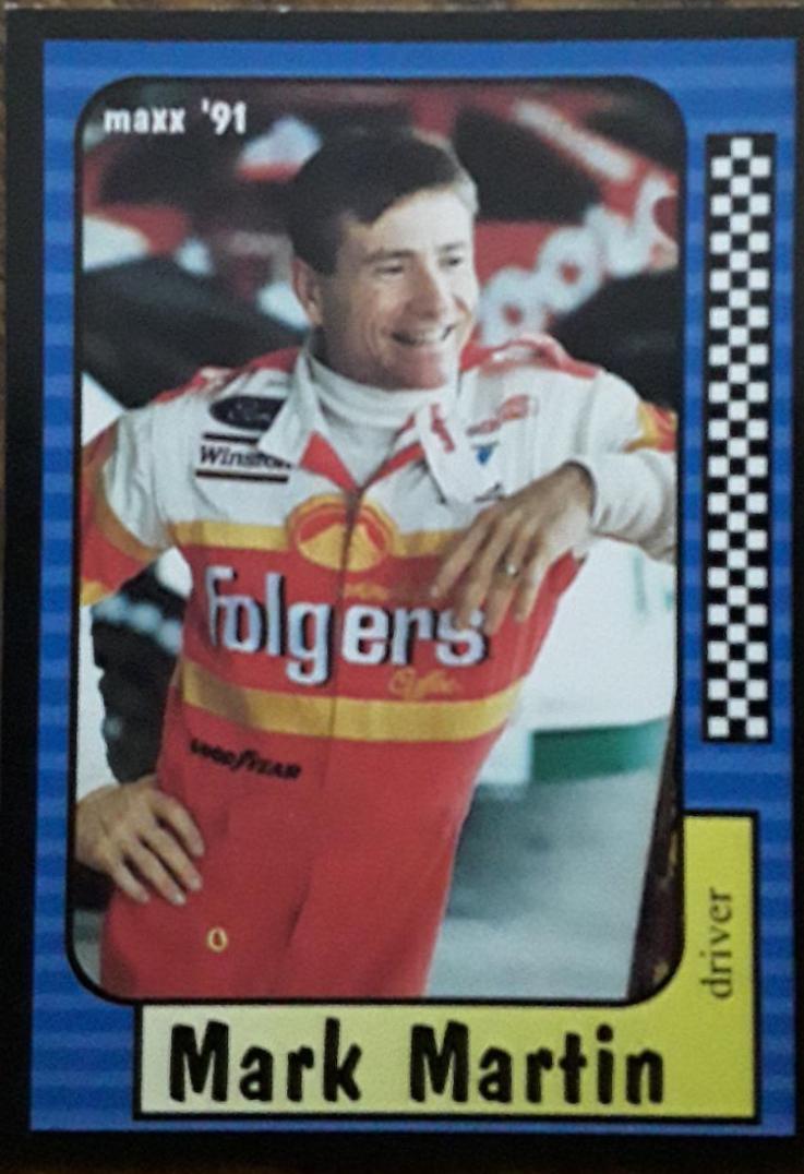 Mark Martin #6 Racing Cards 1991 Maxx