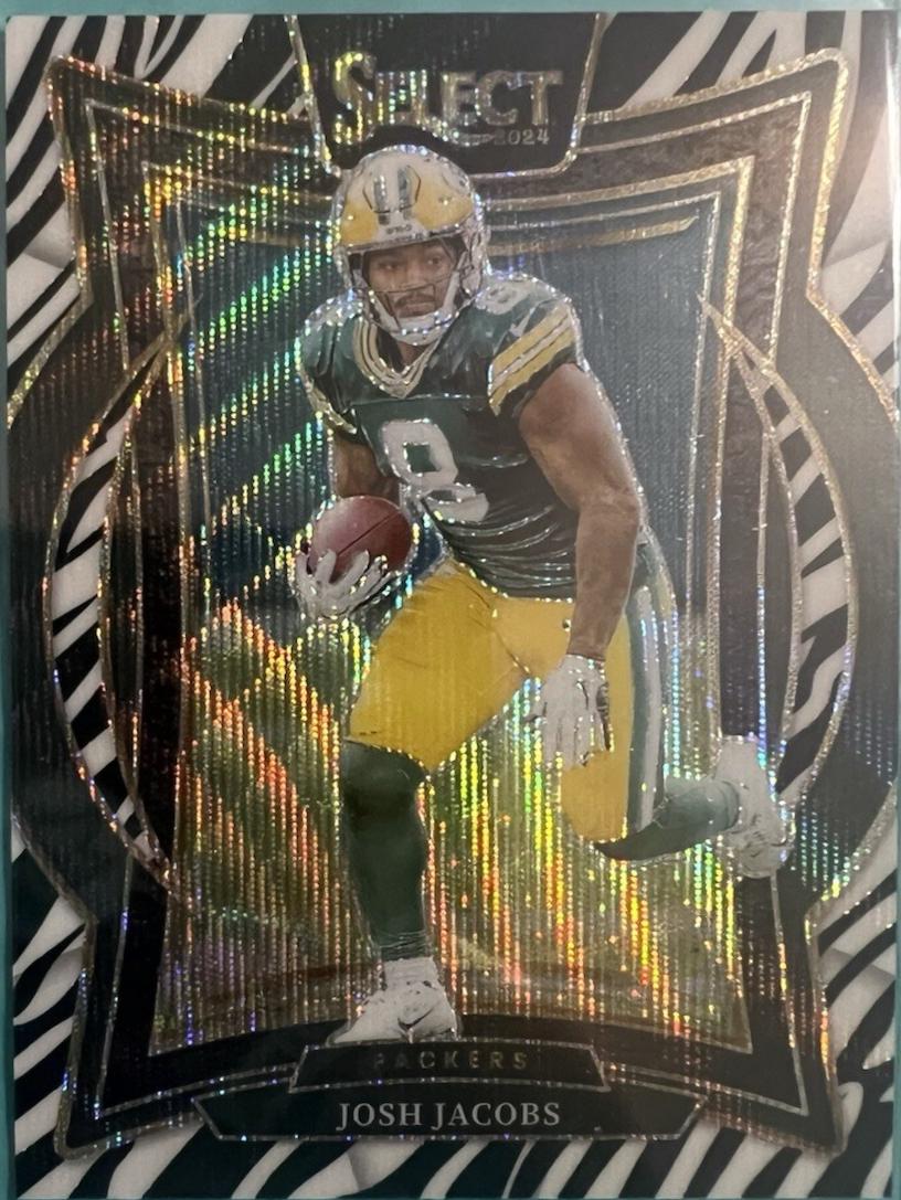Josh Jacobs [Zebra Prizm] #73 Prices | 2024 Panini Select