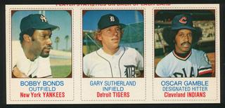 Bobby Bonds, Gary Sutherland, Oscar Gamble