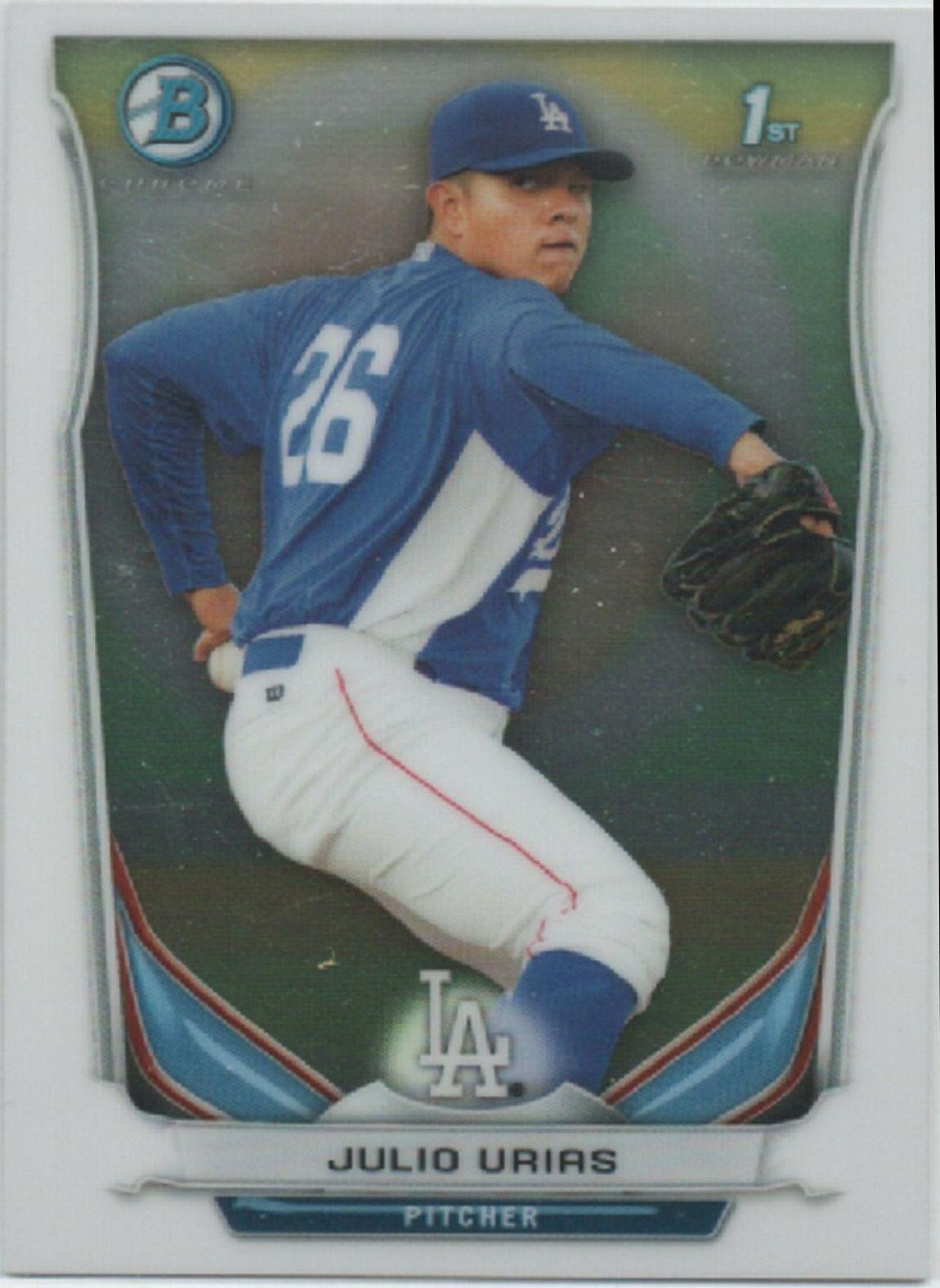 Julio Urias #2 Baseball Cards 2014 Bowman Chrome Mini