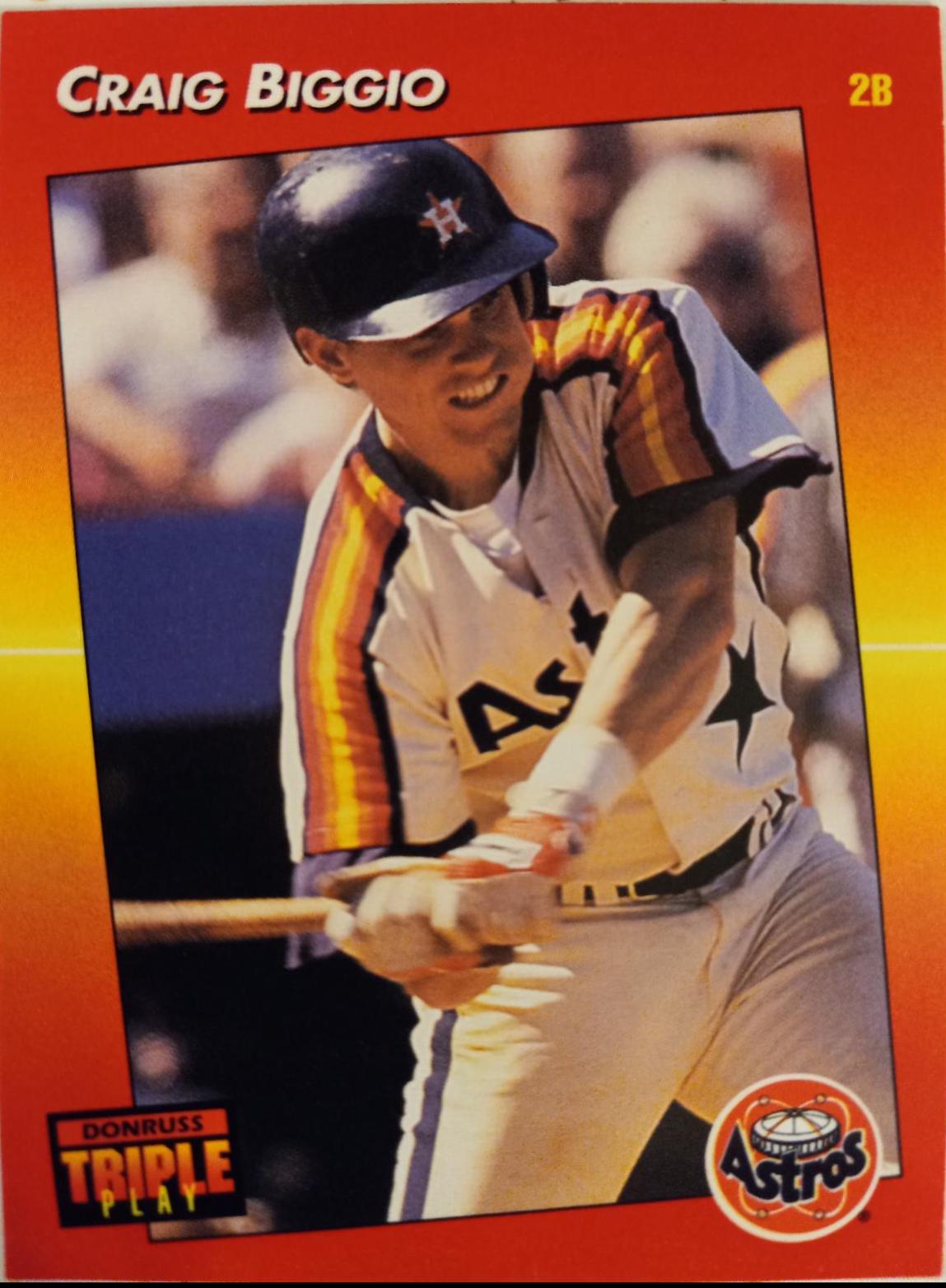 Craig Biggio #150 Baseball Cards 1992 Panini Donruss Triple Play