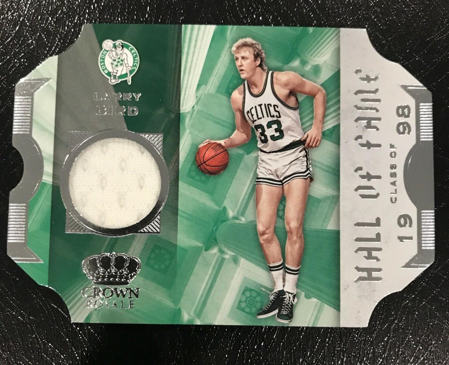 Larry Bird #HF-LB Basketball Cards 2019 Panini Crown Royale Hall of Fame Memorabilia