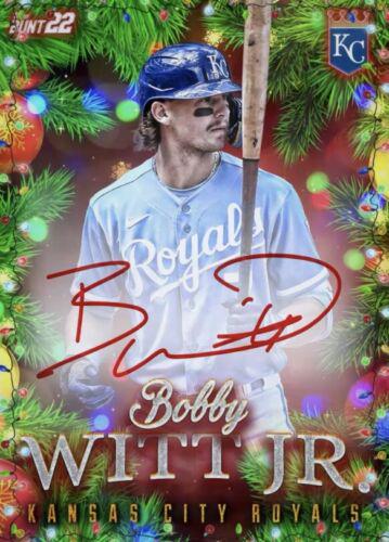 Bobby Witt Jr. #WHA-BW Baseball Cards 2022 Topps Holiday Autographs