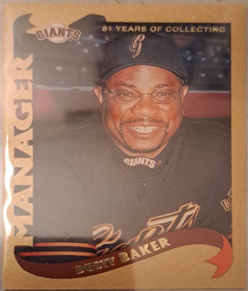 Dusty Baker #290 #'d 1995/2002 Basketball Cards 2002 Topps Xpectations Autographs
