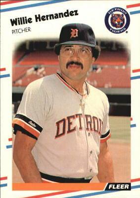 Willie Hernandez #58 Baseball Cards 1988 Fleer Glossy