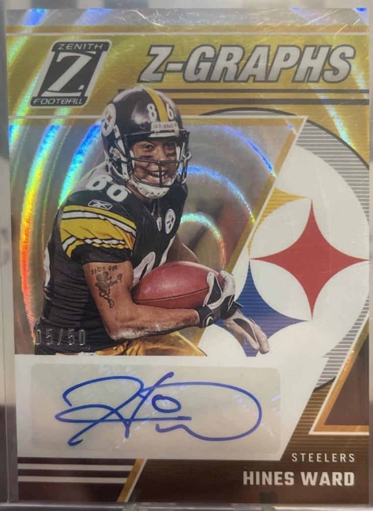 Hines Ward #ZG-HWD Football Cards 2023 Panini Zenith Z-Graphs