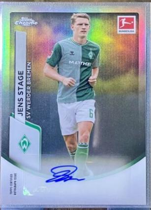 Jens Stage #BCA-JST 2023 Topps Chrome Bundesliga Autograph Soccer