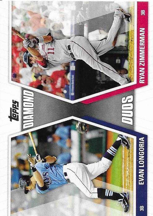 Evan Longoria / Ryan Zimmerman #DD-LZ Baseball Cards 2011 Topps Diamond Duos