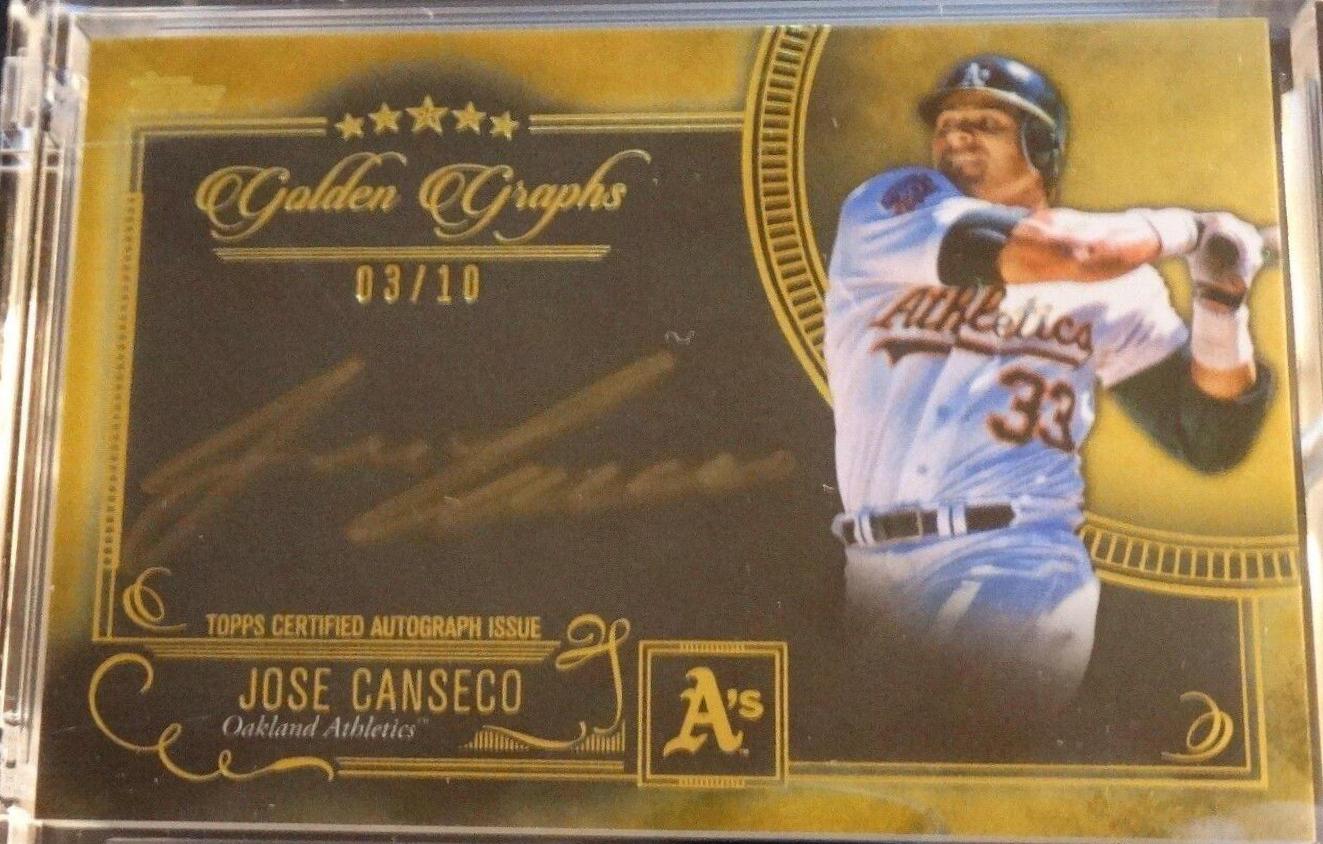 Jose Canseco #FSGC-FSGC-JC Baseball Cards 2016 Topps Five Star Golden Graphs