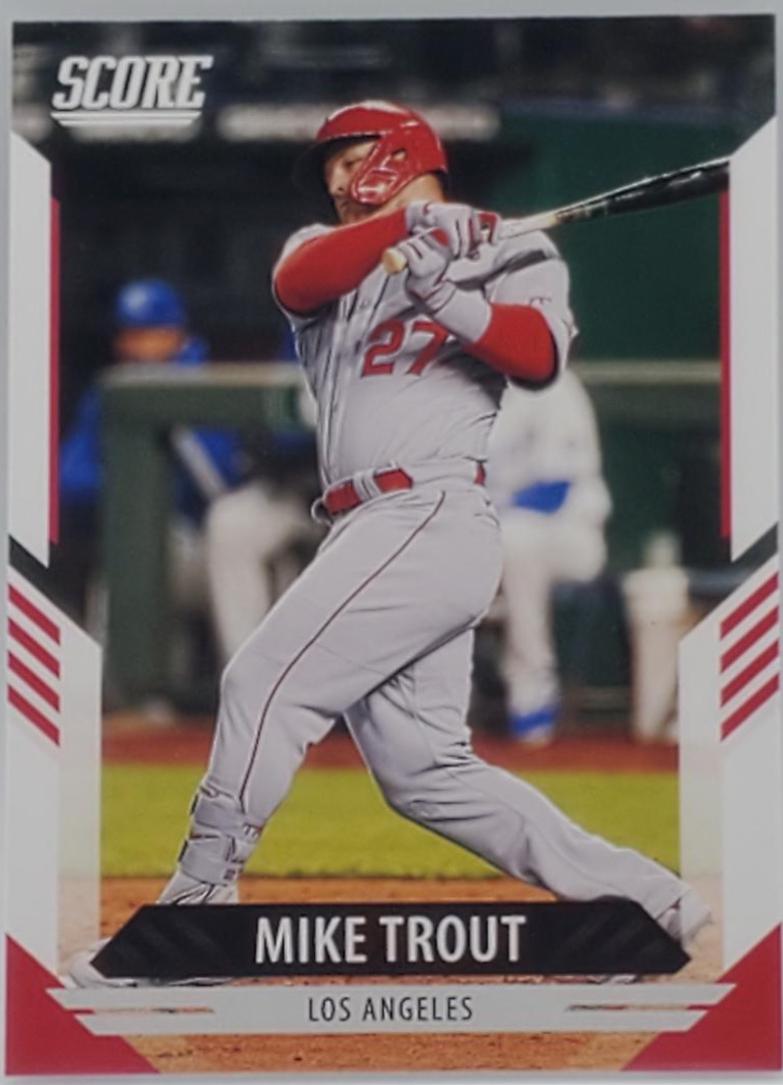 Mike Trout #9 Baseball Cards 2021 Panini Chronicles Score