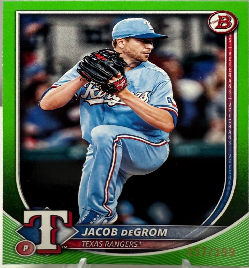 Jacob deGrom [Neon Green] #28 Prices | 2025 Bowman | Baseball Cards