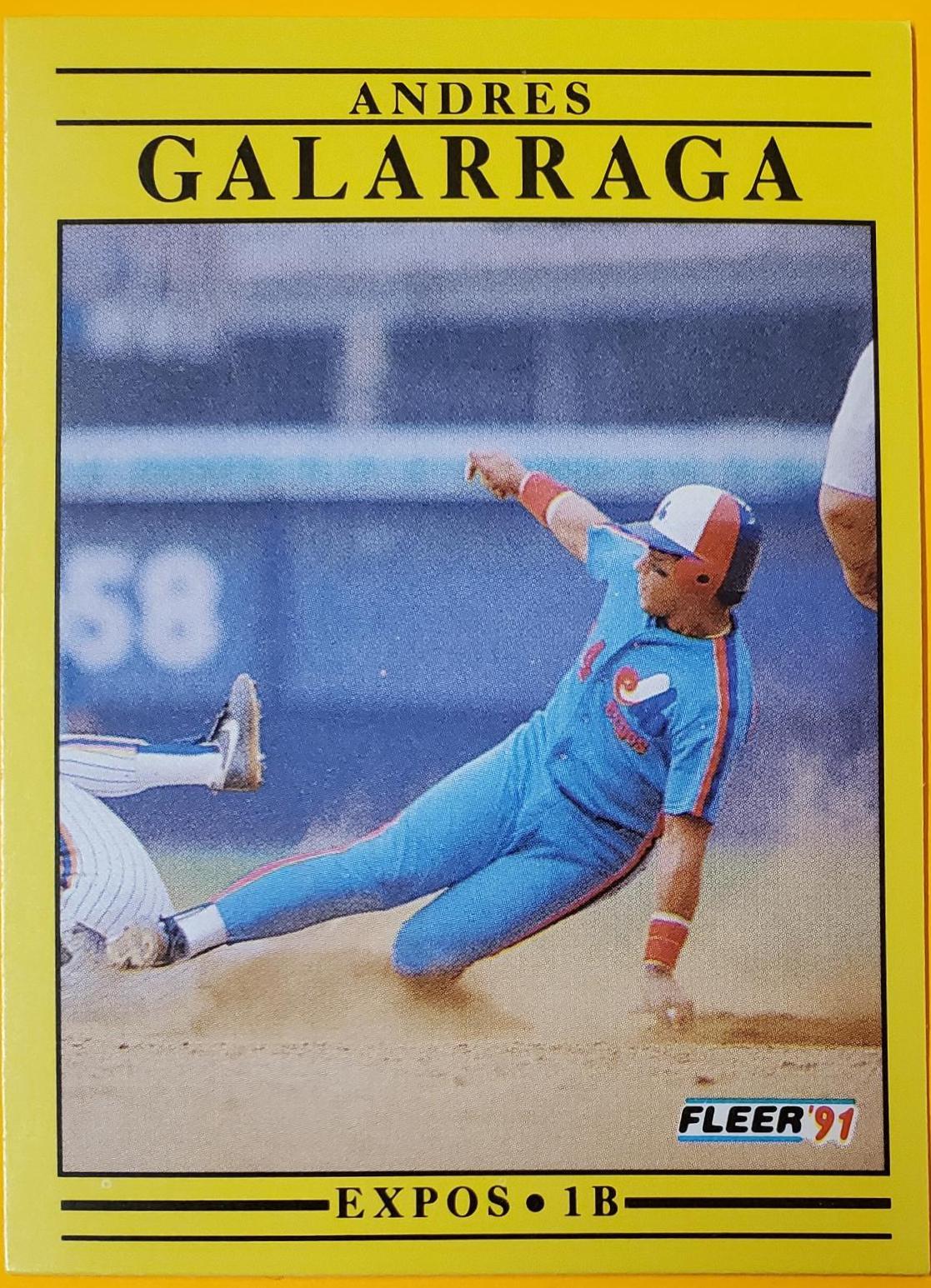 Andres Galarraga #232 Baseball Cards 1991 Fleer
