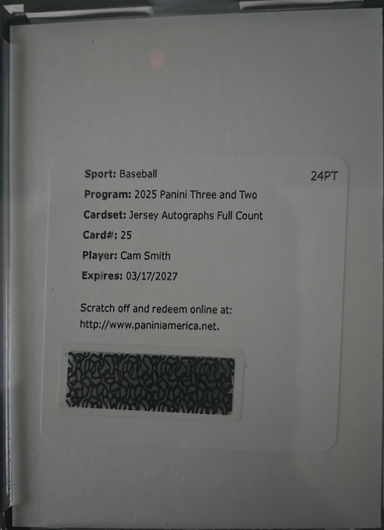 Cam Smith [Full Count] #JK-CS