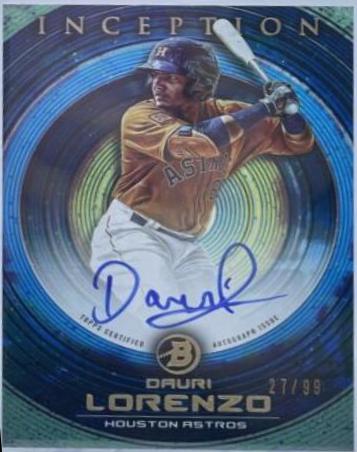 Dauri Lorenzo #PA-DL 2022 Bowman Inception Baseball Prospect Autographs