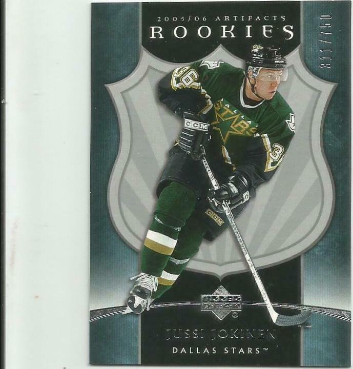 Jussi Jokinen #210 Hockey Cards 2005 Upper Deck Artifacts