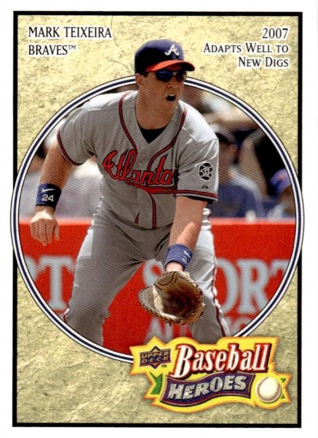 Mark Teixeira #9 Baseball Cards 2008 Upper Deck Baseball Heroes