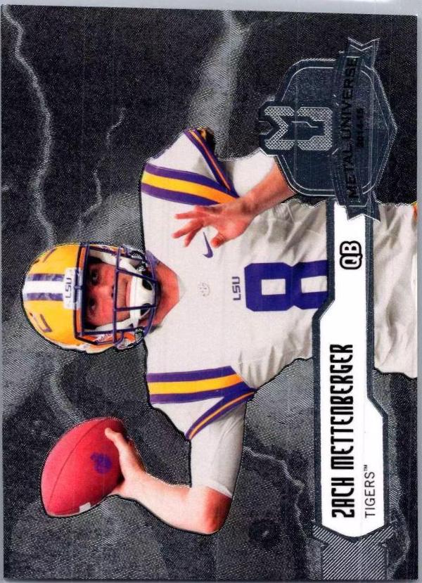 Zach Mettenberger #M-22 Football Cards 2014 Flair Showcase Metal Universe