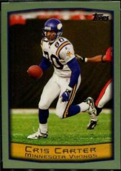 Cris Carter #10 Football Cards 1999 Topps