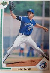 John Cerutti #585 Baseball Cards 1991 Upper Deck Prices
