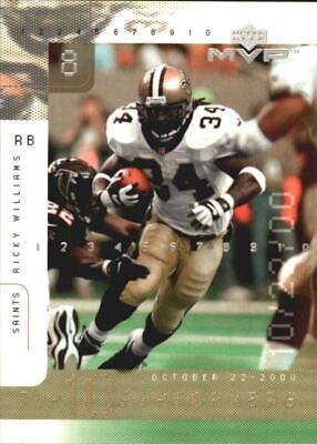 Ricky Williams #TOP8 Football Cards 2001 Upper Deck MVP Top 10 Performers