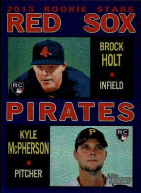Brock Holt, Kyle McPherson #HC100 Baseball Cards 2013 Topps Heritage Chrome