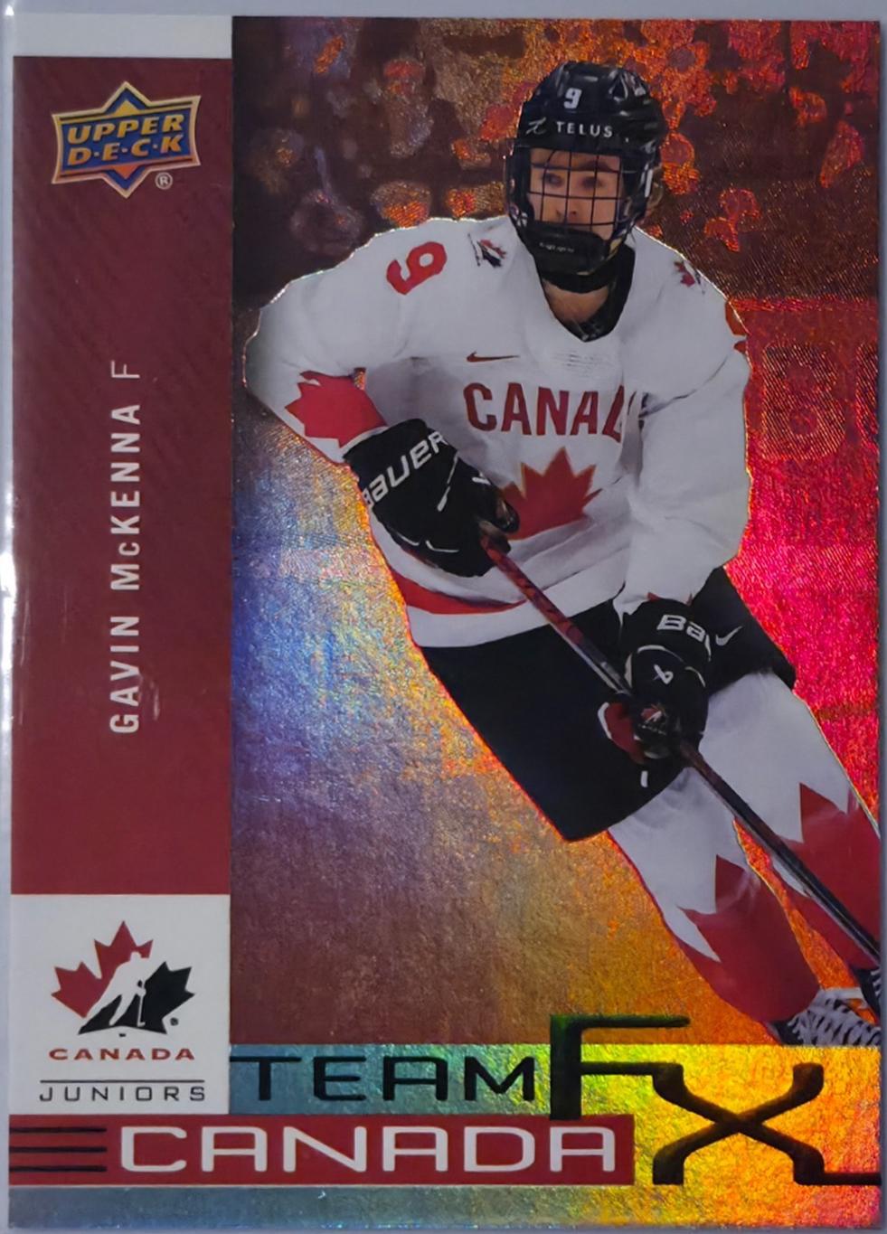 Gavin McKenna #FX-1 2025 Upper Deck Team Canada Juniors Fx Hockey