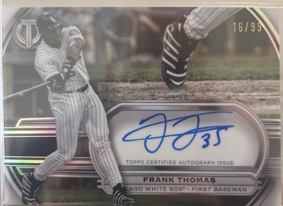 Frank Thomas #TTC-FT Baseball Cards 2025 Topps Tribute to Cleats Autograph