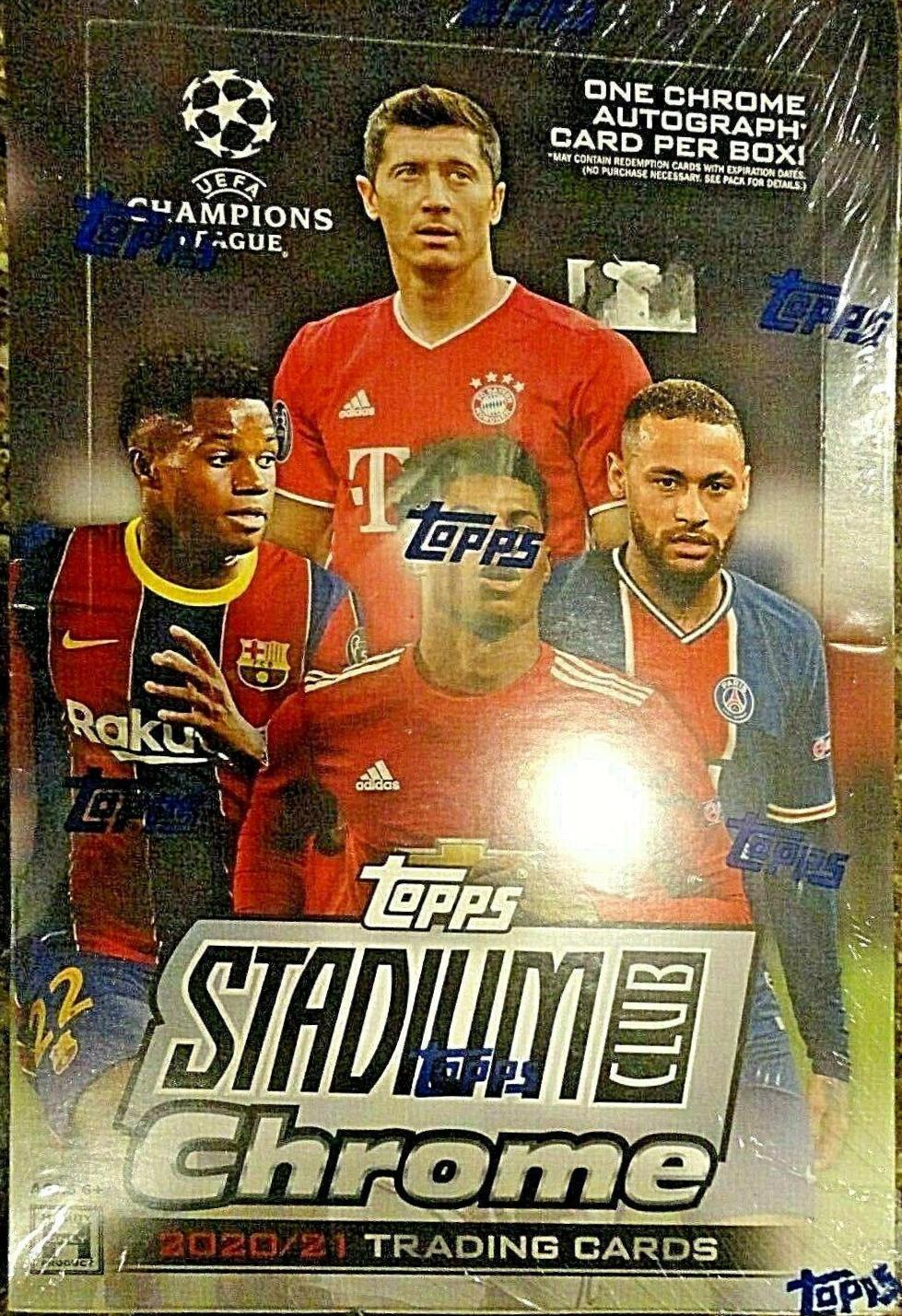 Hobby Box Soccer Cards 2020 Stadium Club Chrome UEFA Champions League