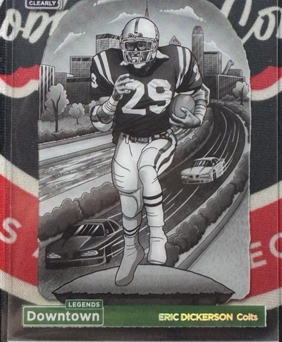 Eric Dickerson #7 Football Cards 2024 Clearly Donruss Downtown Legends
