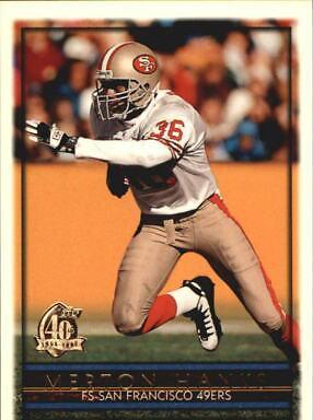 Merton Hanks #33 Football Cards 1996 Topps
