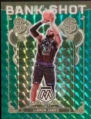 LeBron James [Green] #13 Prices | 2023 Panini Mosaic Bank Shot