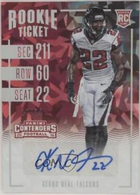 Keanu Neal [Autograph Cracked Ice Ticket] #107