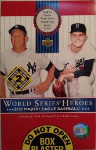 Blaster Box Baseball Cards 2002 Upper Deck World Series Heroes