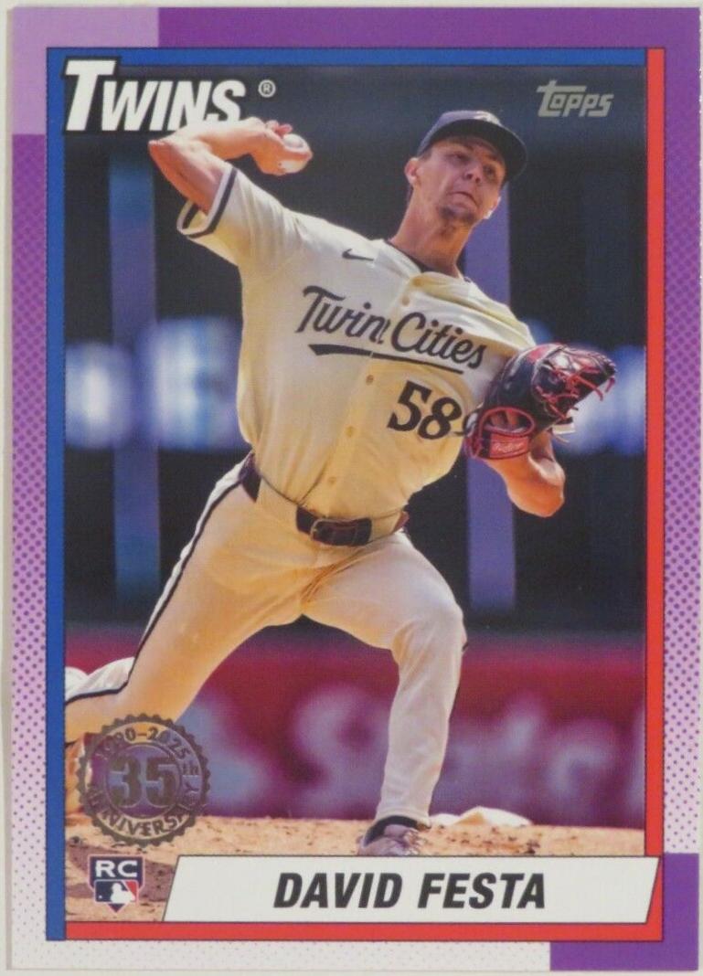 David Festa #T90-67 Baseball Cards 2025 Topps 1990